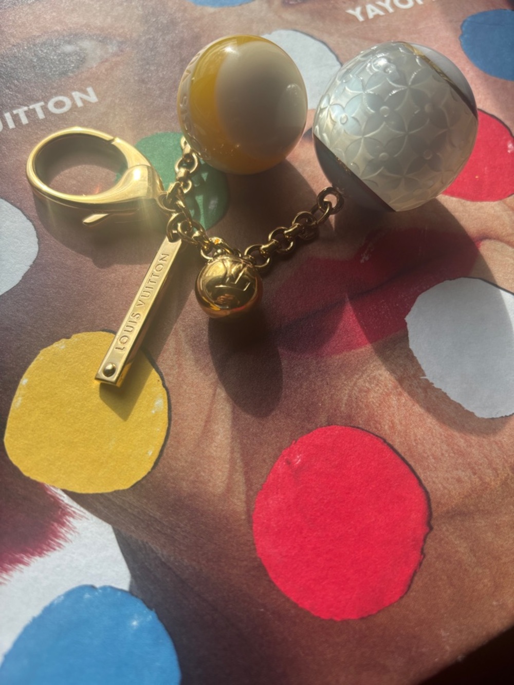 Louis Vuitton Bijoux Mini Lin Croisette Bag Charm Keychain